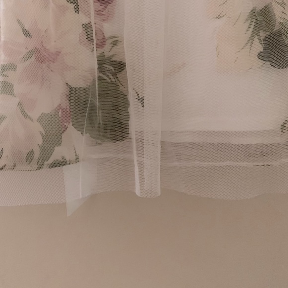 Amy’s Closet Formal White Floral Print Sleeveless A-Line Occasion Dress - Picture 3 of 7